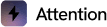 Attention logo