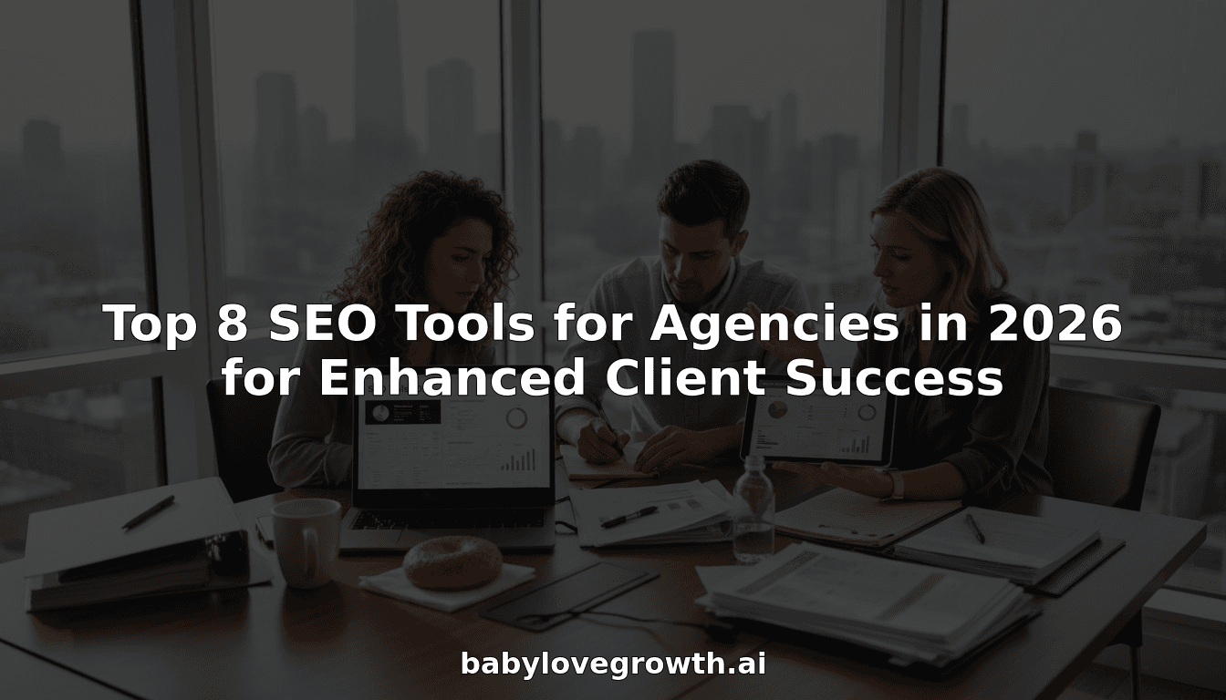 Agency team reviews SEO tools dashboard