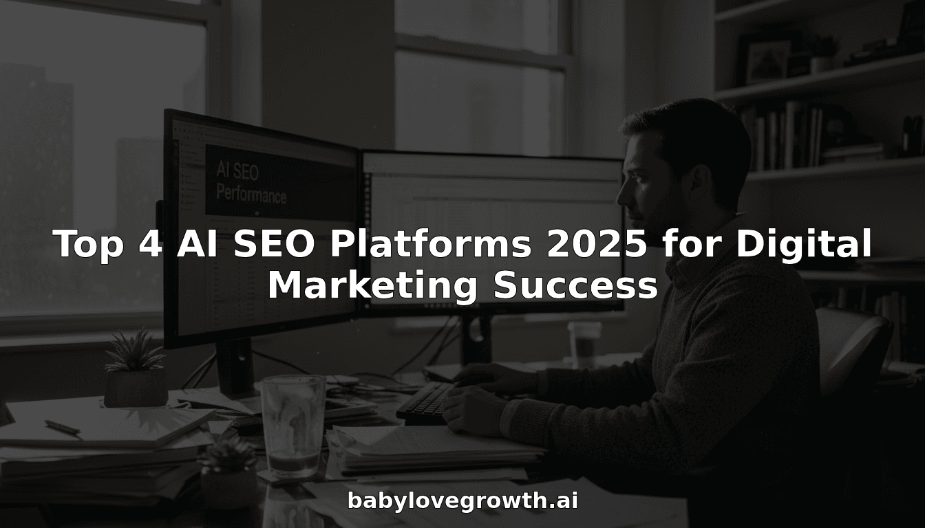 SEO analyst reviews AI platform dashboard