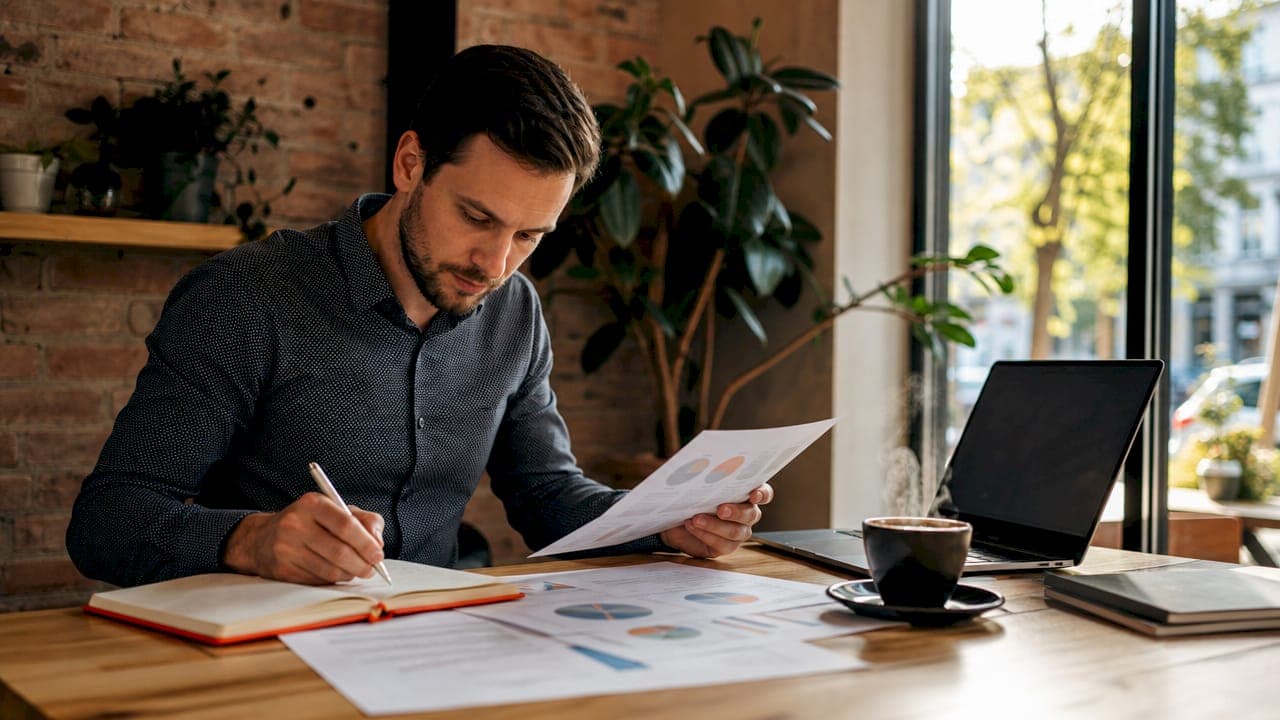 SaaS marketer reviewing backlink diversity reports