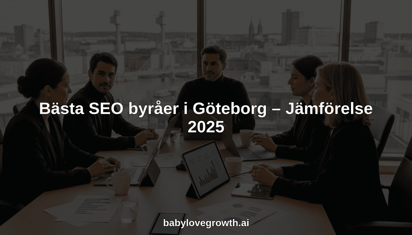 Bästa SEO byråer i Göteborg – Jämförelse 2025