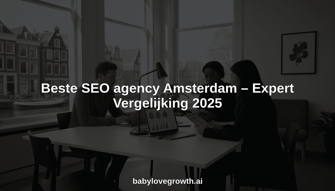 Beste SEO agency Amsterdam – Expert Vergelijking 2025