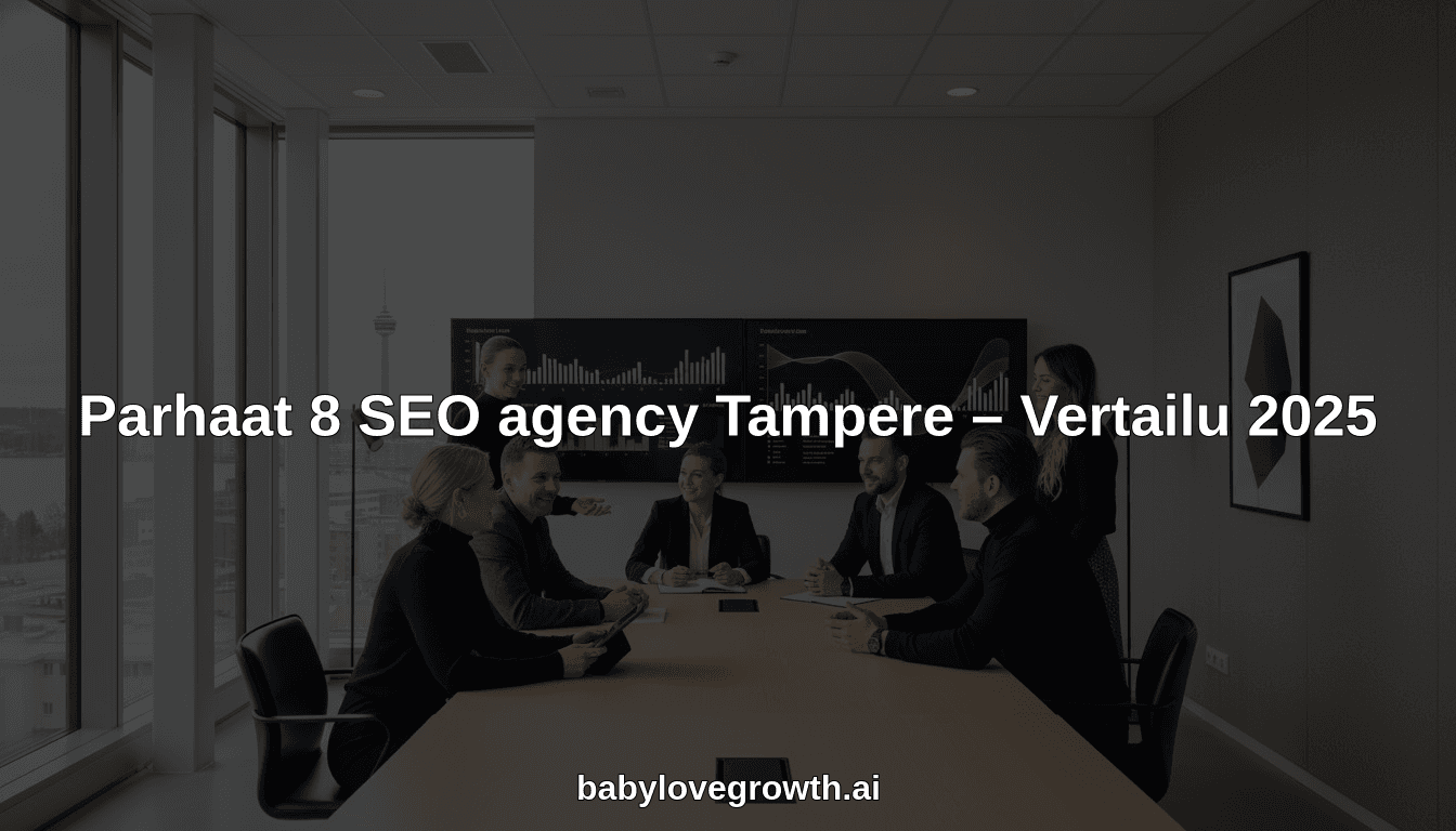 Parhaat 8 SEO agency Tampere – Vertailu 2025