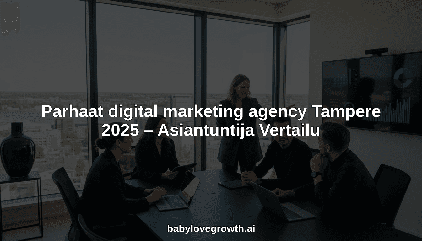 Parhaat digital marketing agency Tampere 2025 – Asiantuntija Vertailu