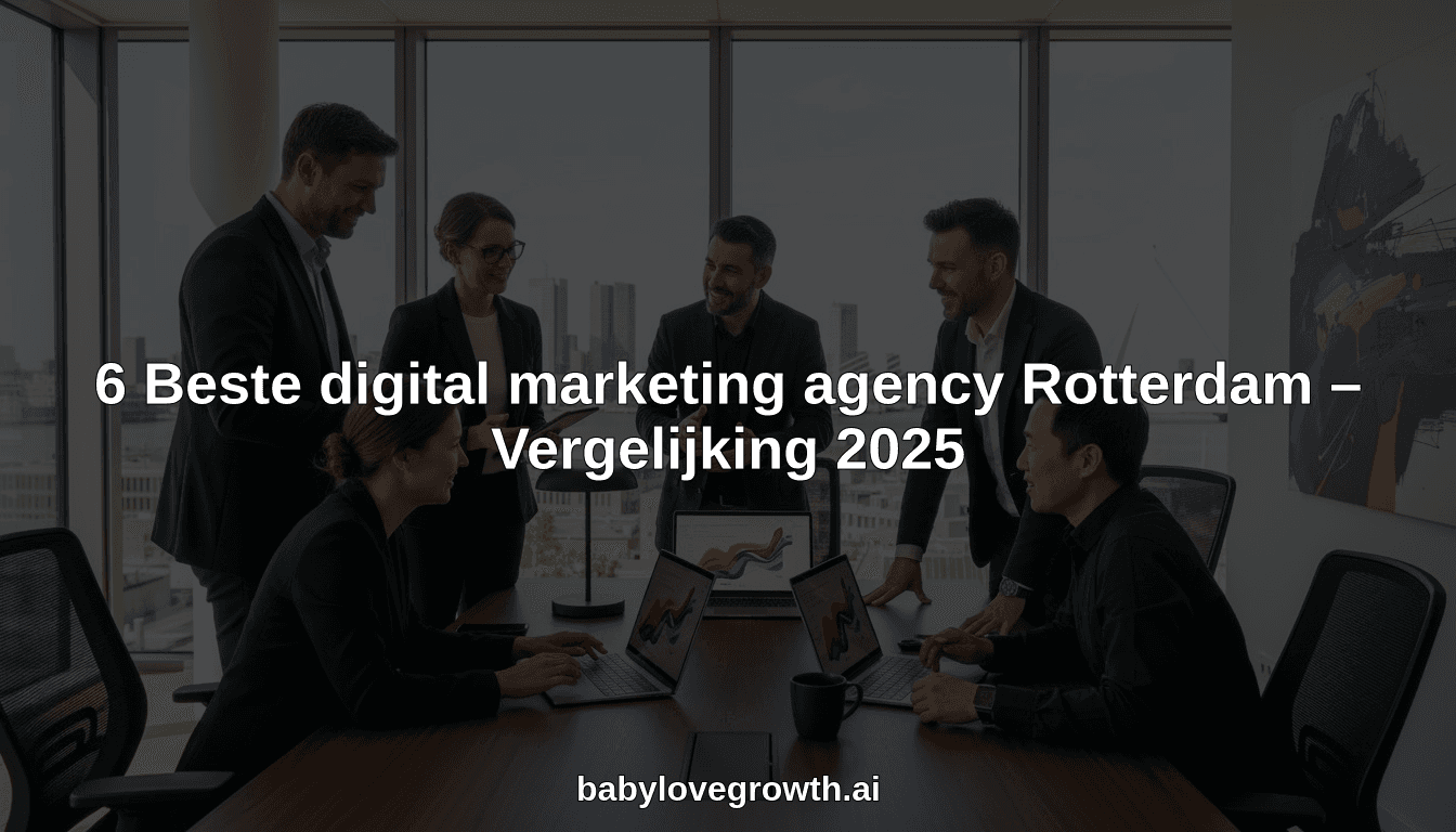 6 Beste digital marketing agency Rotterdam – Vergelijking 2025