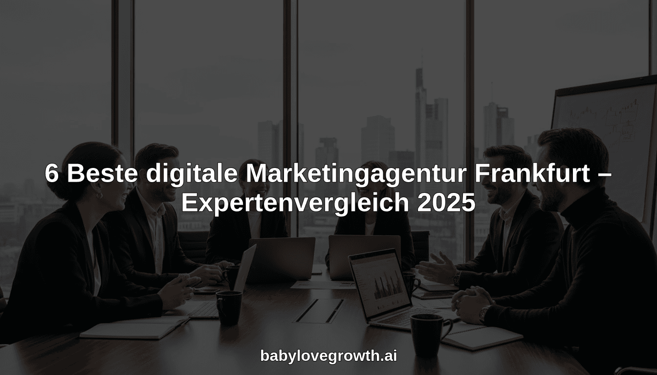 6 Beste digitale Marketingagentur Frankfurt – Expertenvergleich 2025