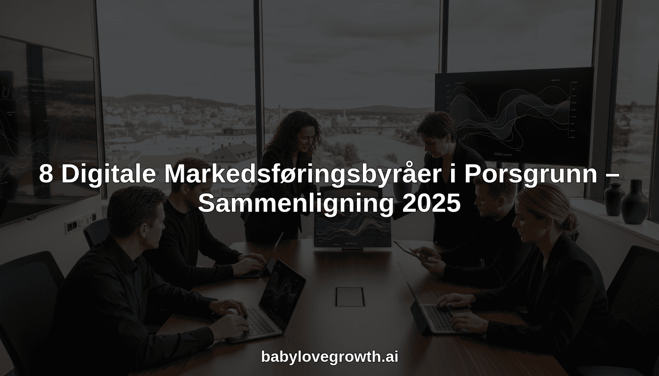 8 Digitale Markedsføringsbyråer i Porsgrunn – Sammenligning 2025