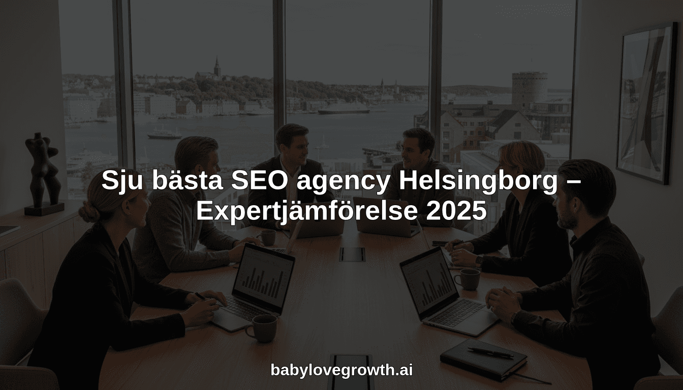 Sju bästa SEO agency Helsingborg – Expertjämförelse 2025