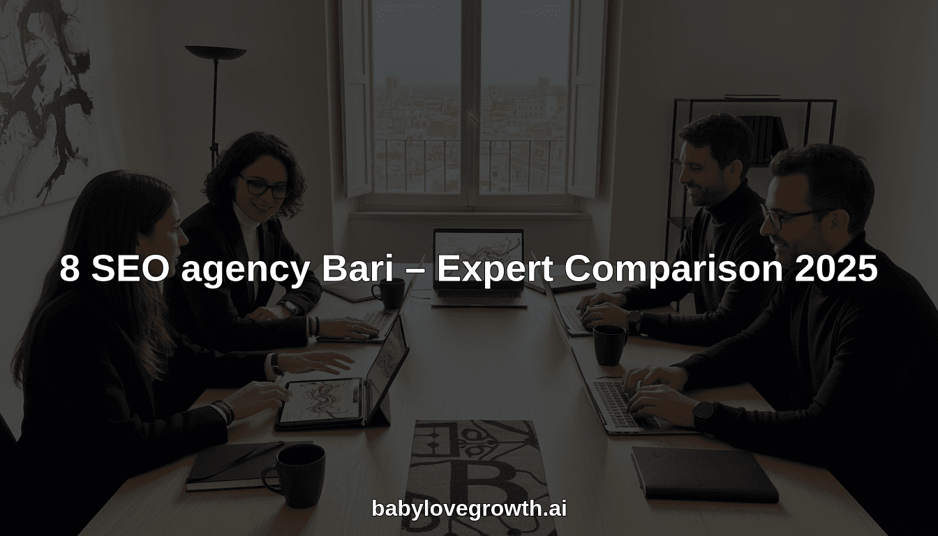 8 SEO agency Bari – Expert Comparison 2025