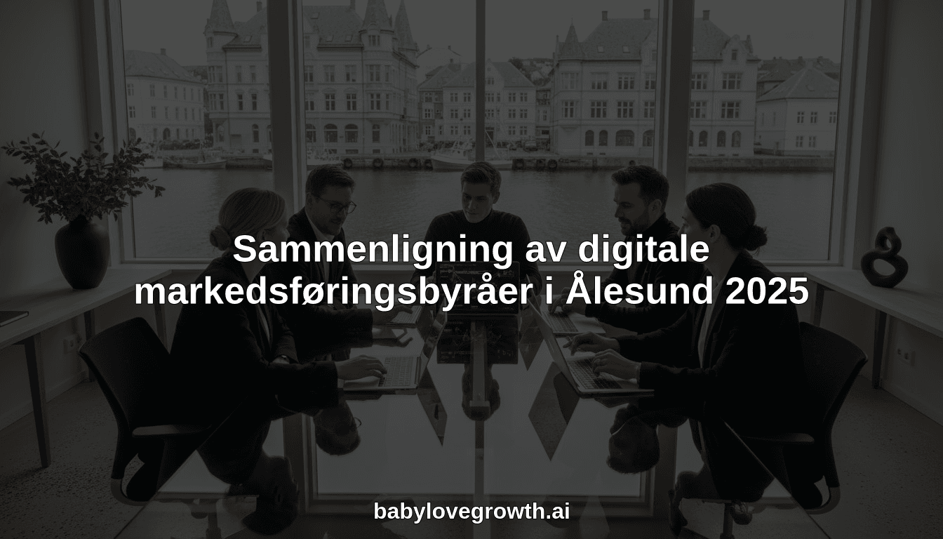 Sammenligning av digitale markedsføringsbyråer i Ålesund 2025