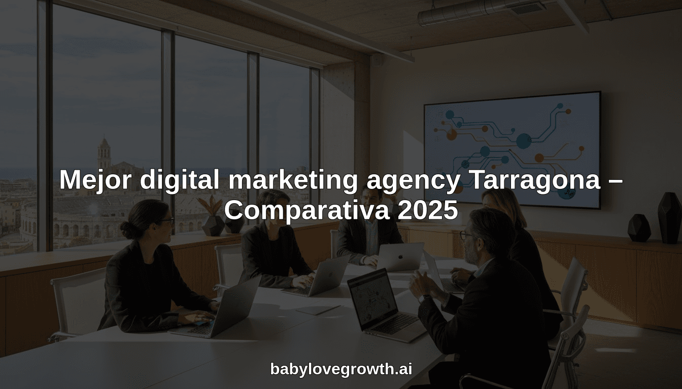 Mejor digital marketing agency Tarragona – Comparativa 2025