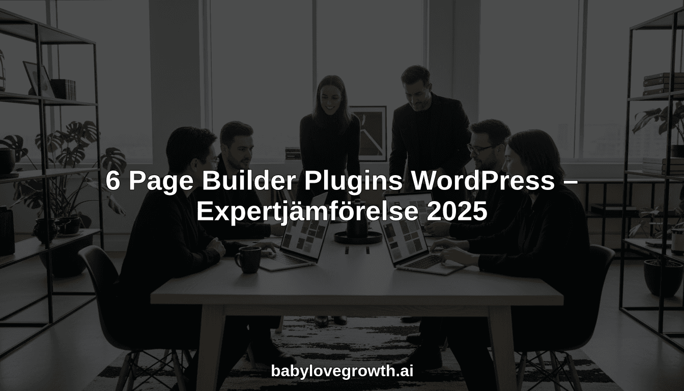 6 Page Builder Plugins WordPress – Expertjämförelse 2025
