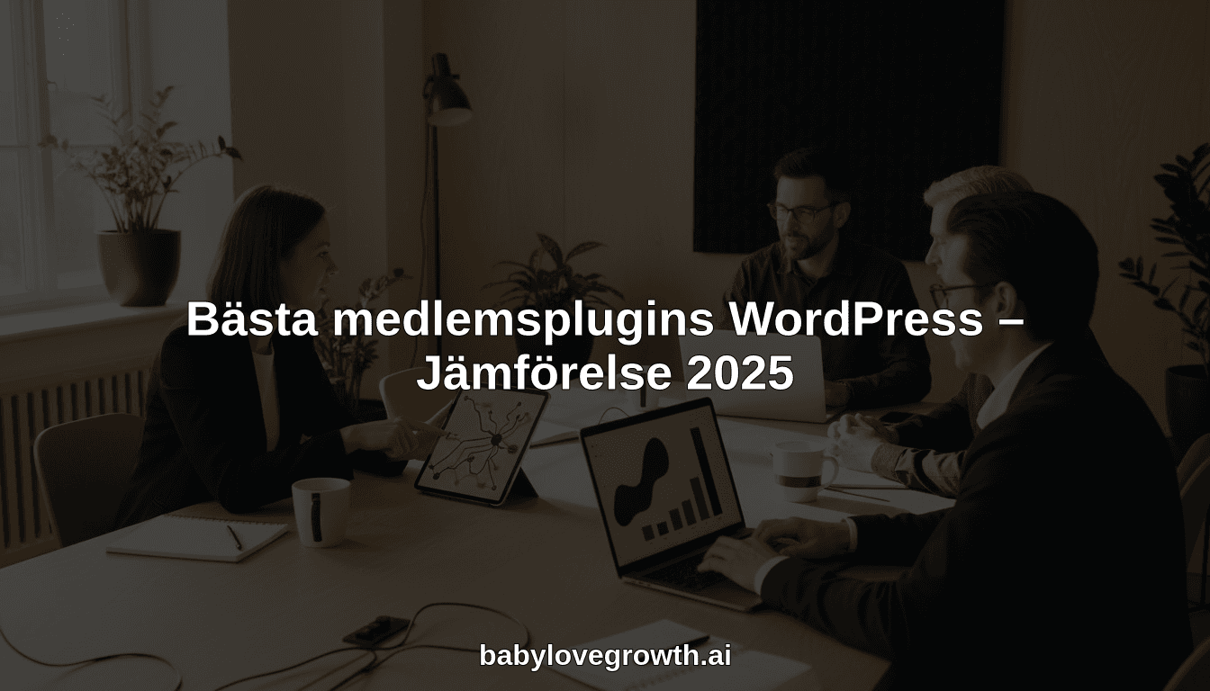 Bästa medlemsplugins WordPress – Jämförelse 2025