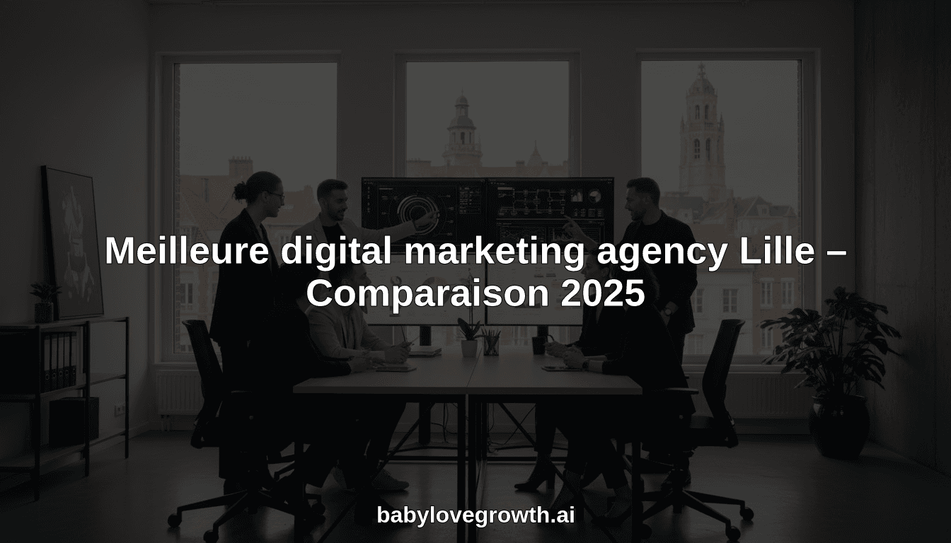 Meilleure digital marketing agency Lille – Comparaison 2025