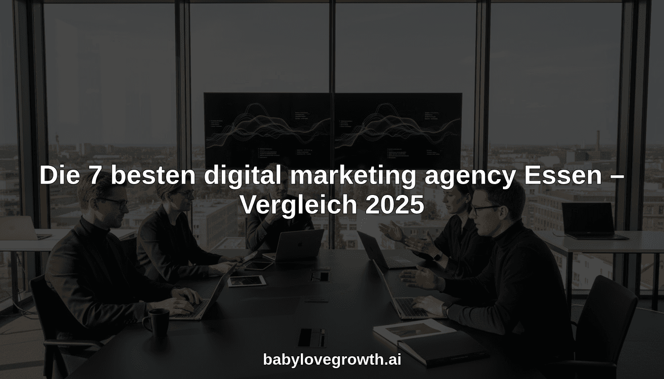 Die 7 besten digital marketing agency Essen – Vergleich 2025