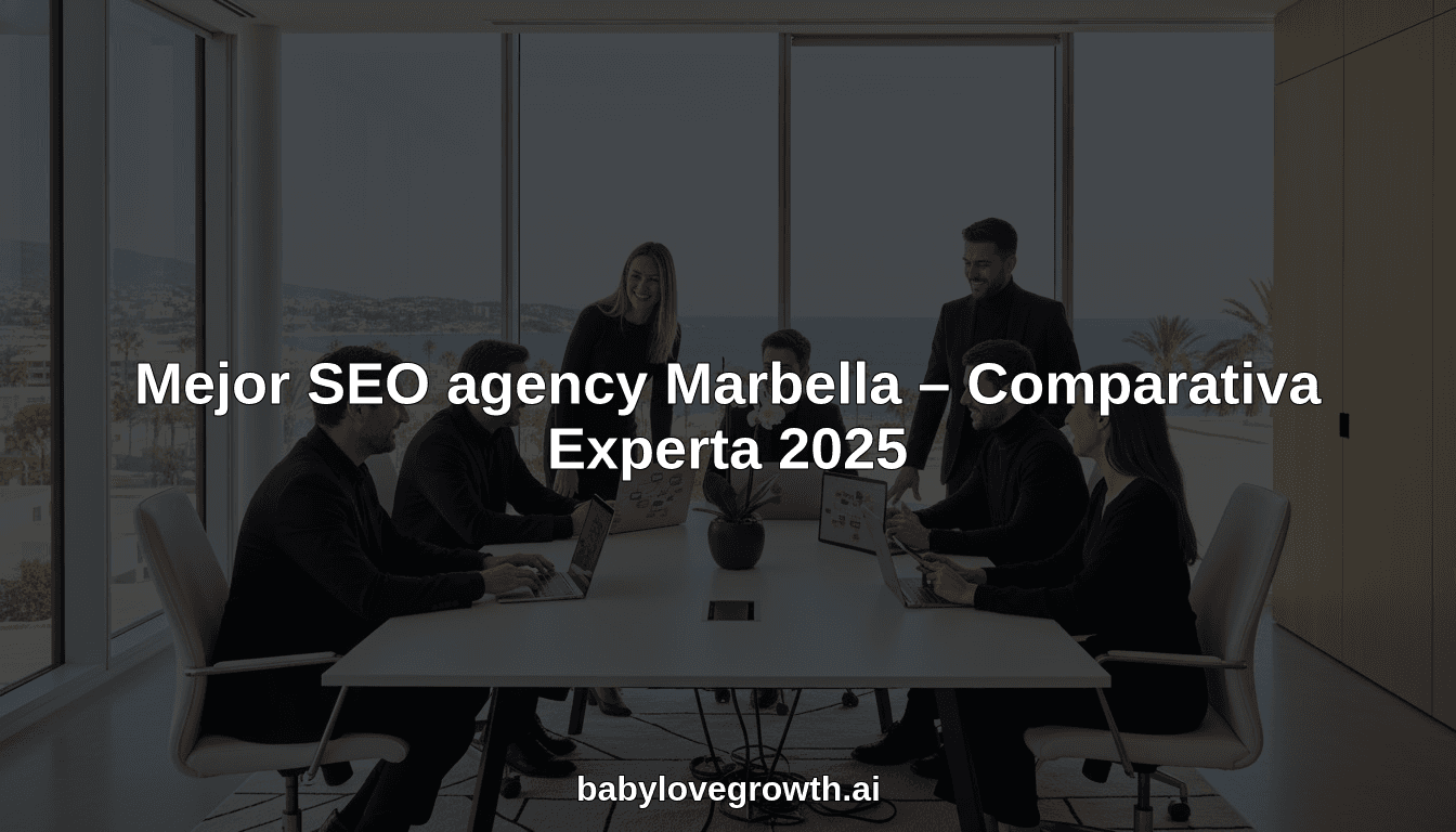 Mejor SEO agency Marbella – Comparativa Experta 2025