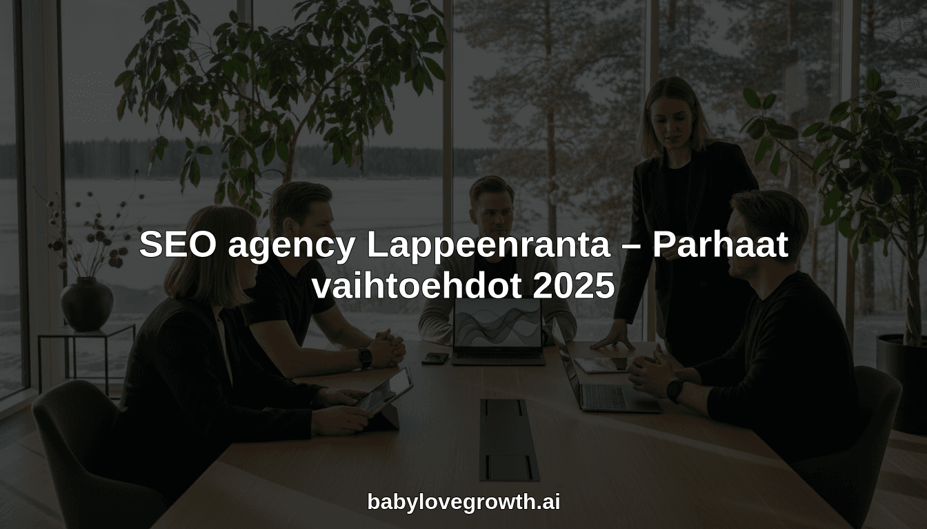 SEO agency Lappeenranta – Parhaat vaihtoehdot 2025