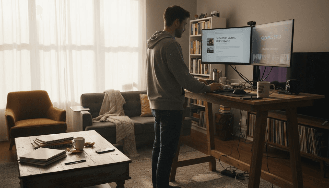 Creator comparing diverse SEO content formats