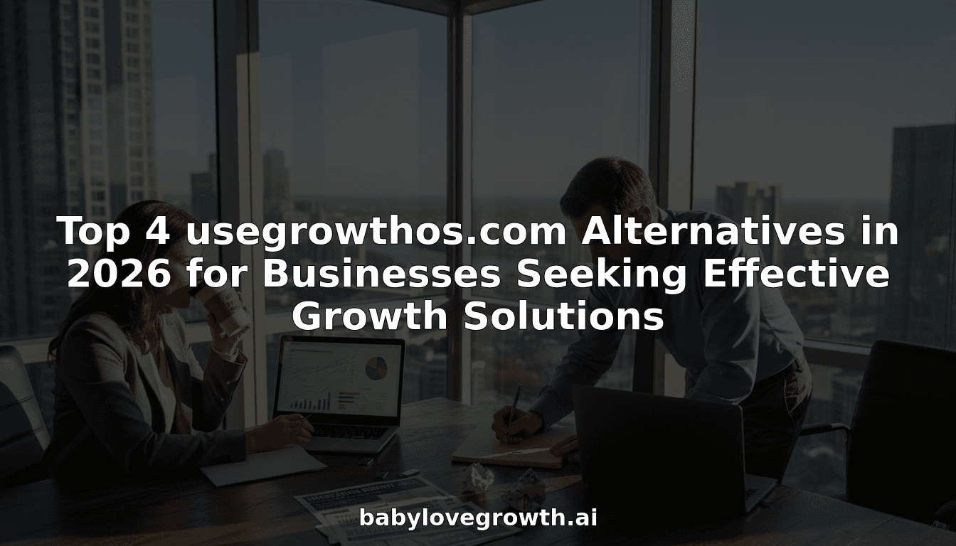 Team analyzes business growth tools at conference table
