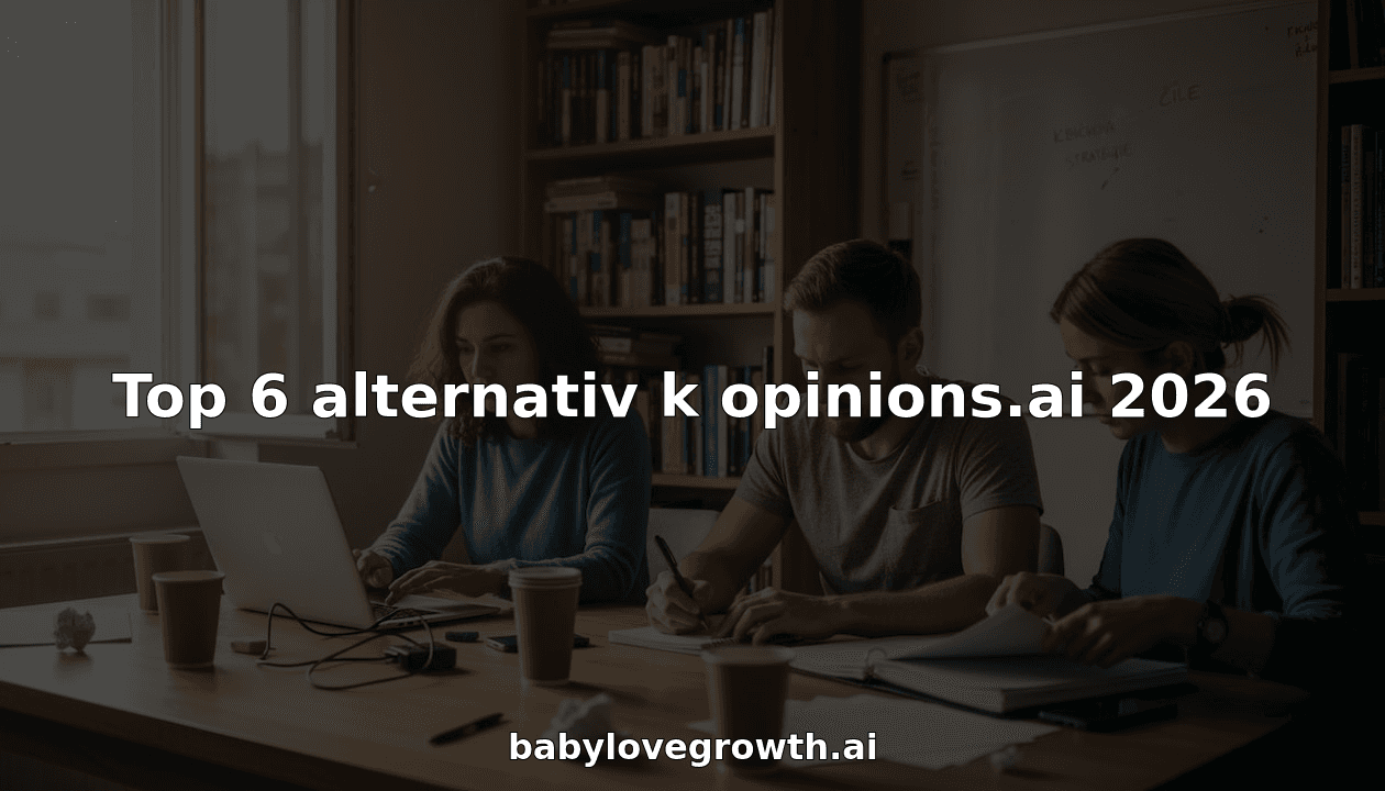 Top 6 alternativ k opinions.ai 2026